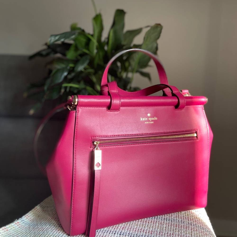 KATE SPADE Fuchsia Satchel Bag